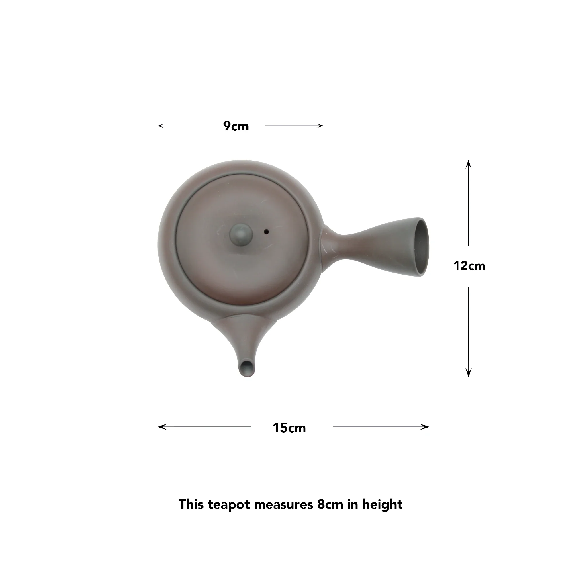 Takasuke Shideikikumaru Kyusu Teapot - Brown - 260ml - Image 3
