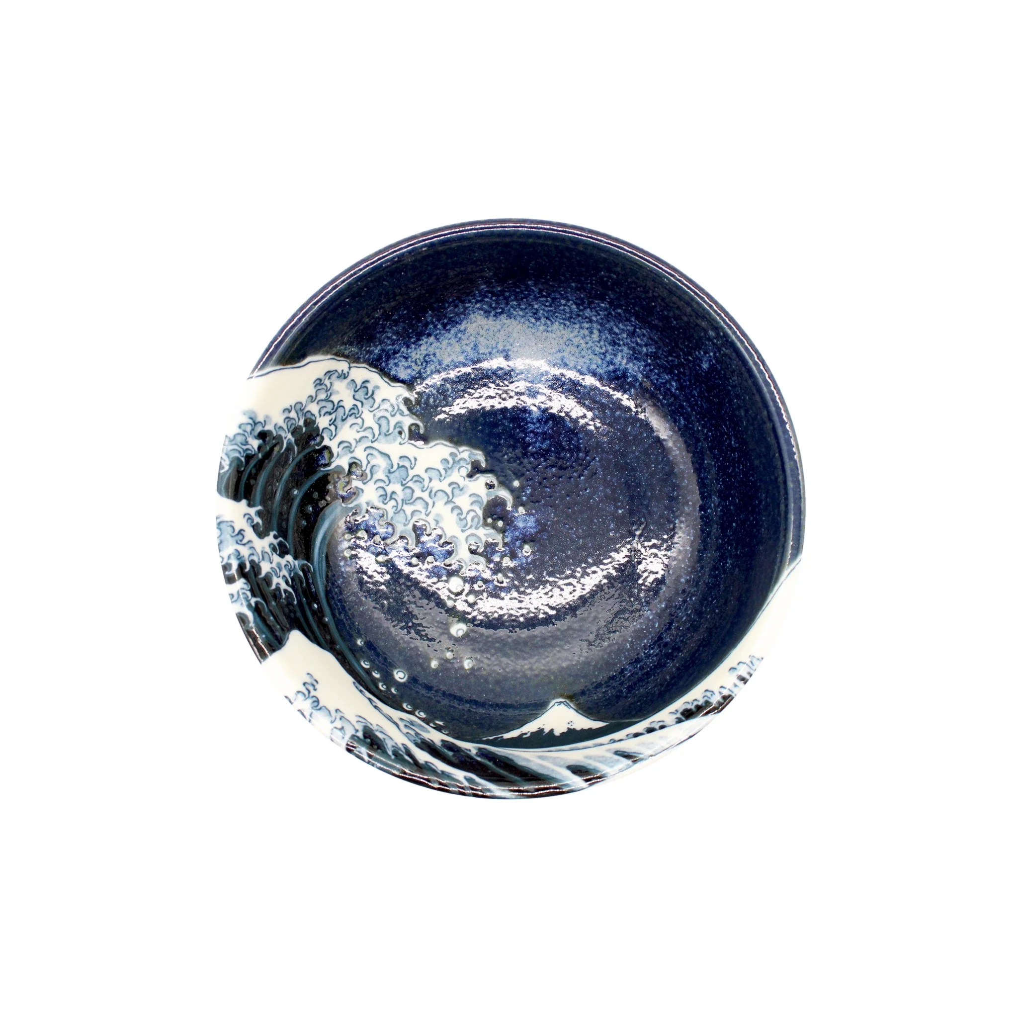 Udon Bowl - Great Wave Design Blue