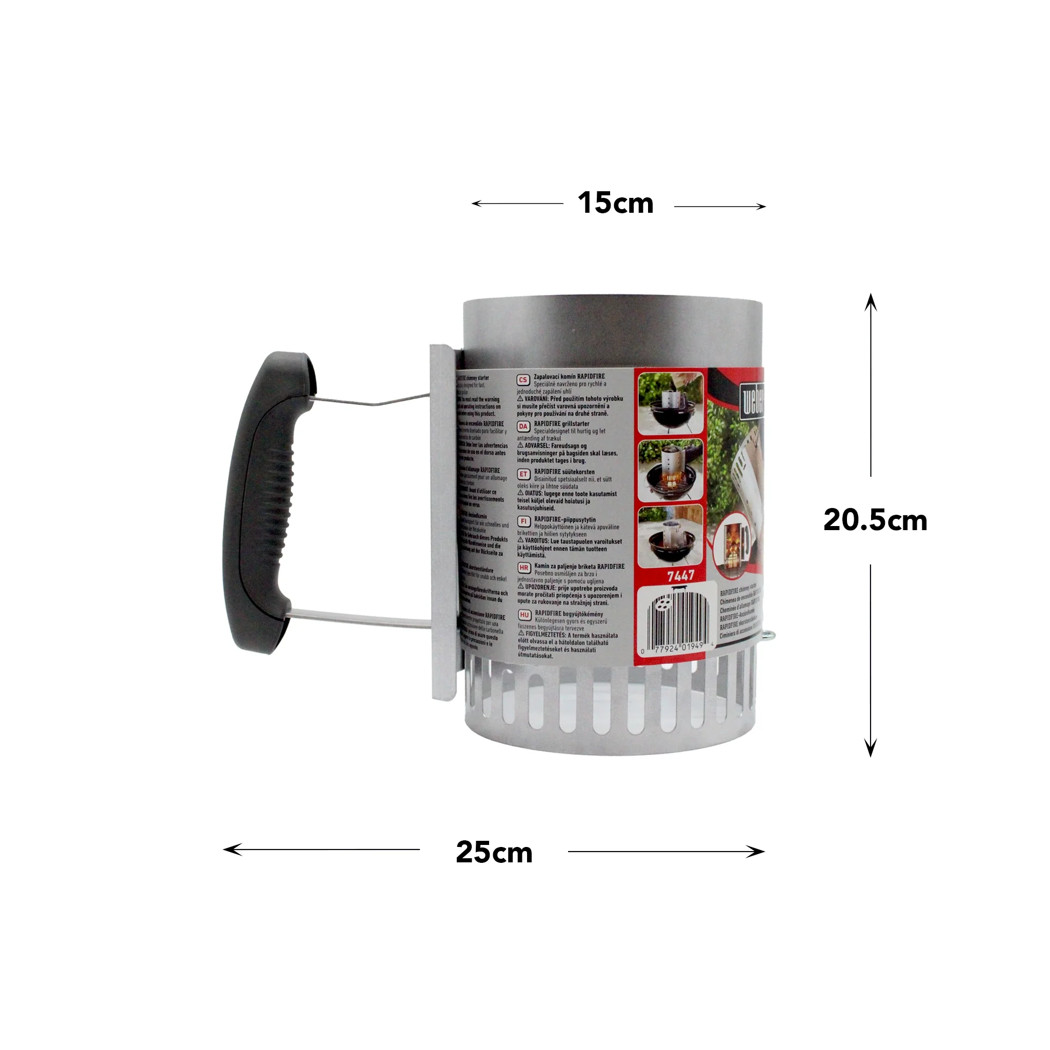 Weber Charcoal Chimney Starter – Compact - Image 3