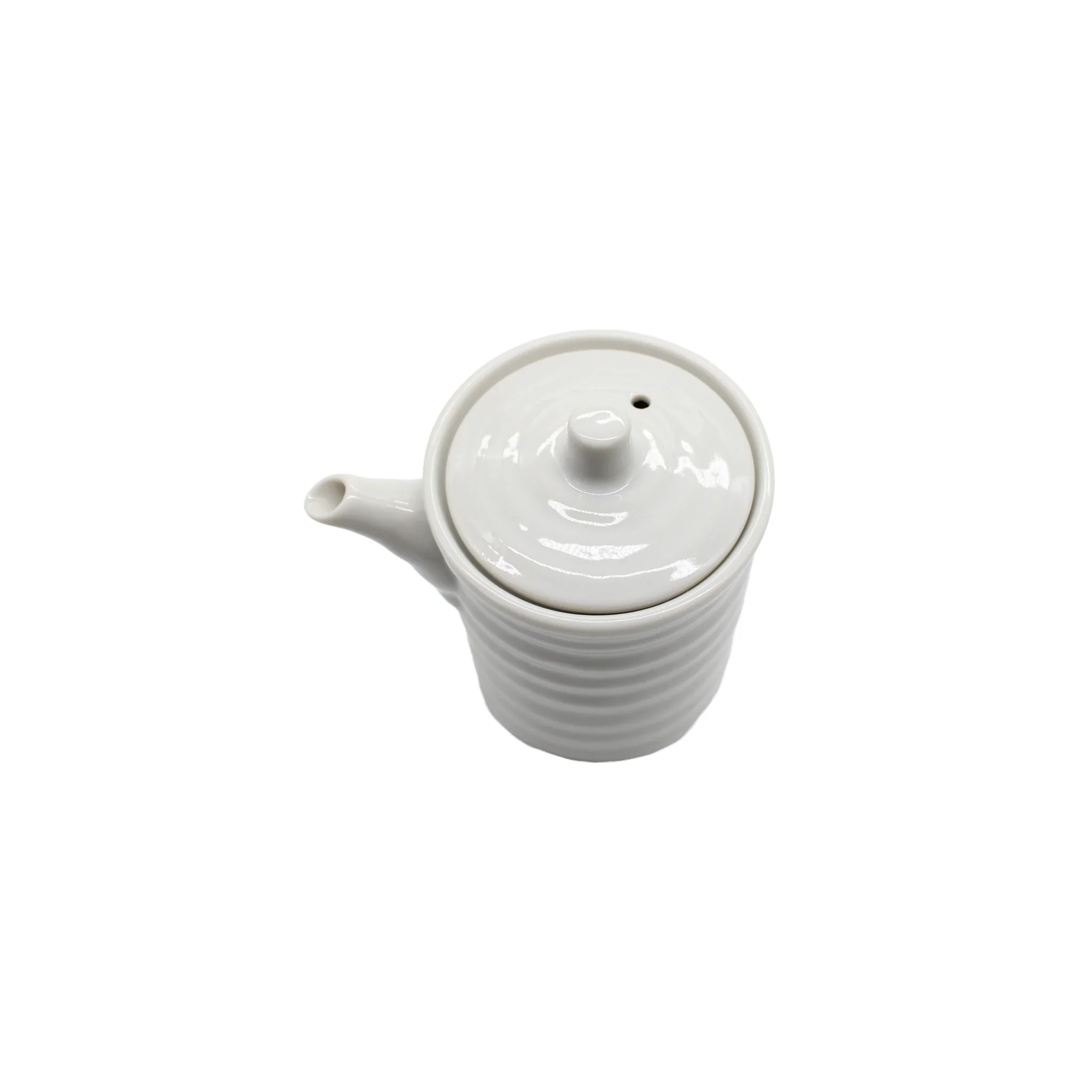 Soy Sauce Pourer - White Ribbed - Image 2
